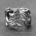 Stainless Steel Vintage Chinese Loong Statement Dragon Rings
